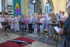 Blackdown choir in St Johns's church July 2023